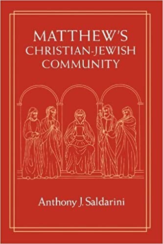 Matthew's Christian-Jewish Community (Chicago Studies in the History of Judaism)
