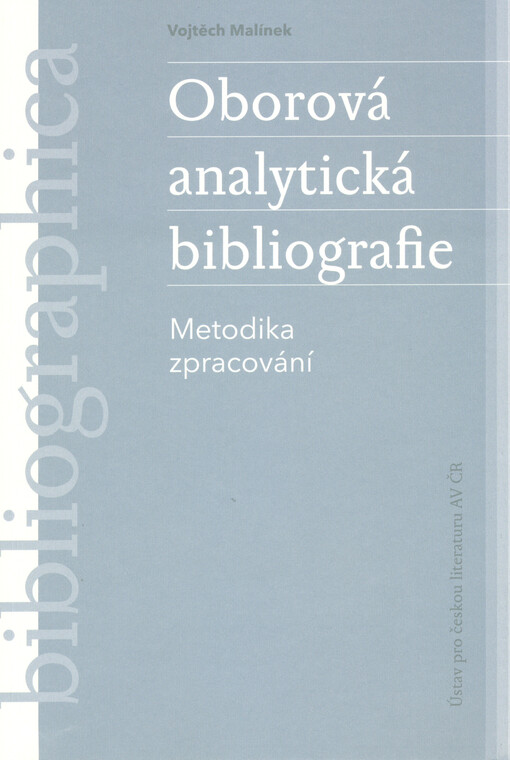 Oborová analytická bibliografie: metodika zpracování
