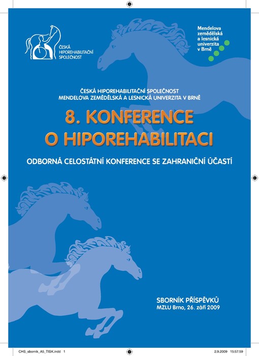 Sborník přednášek 8. konference o hiporehabilitaci : 26.9.2009, Brno