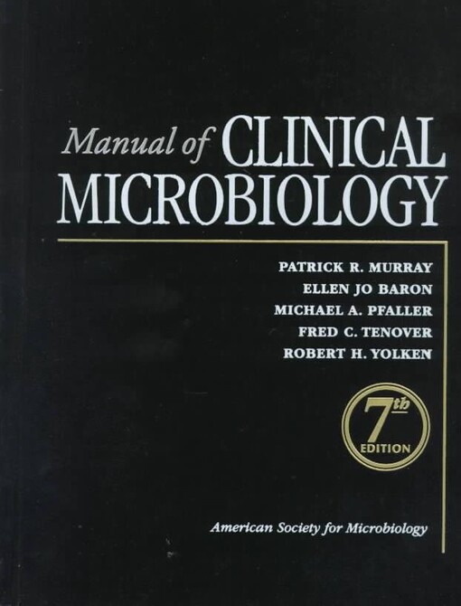 Manual of clinical microbiology
