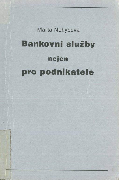Bankovní služby nejen pro podnikatele