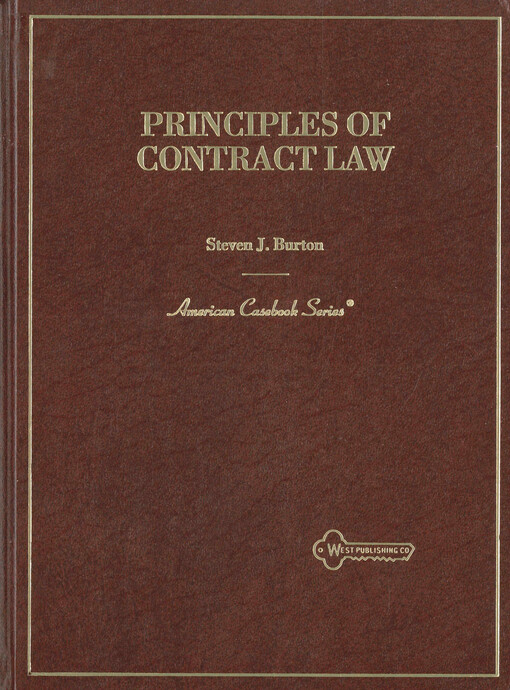 Principles of contract law