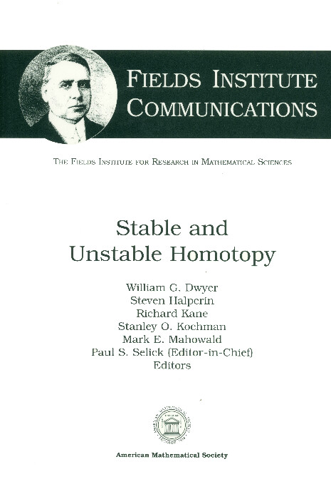 Stable and Unstable Homotopy (Fields Institute Communications)