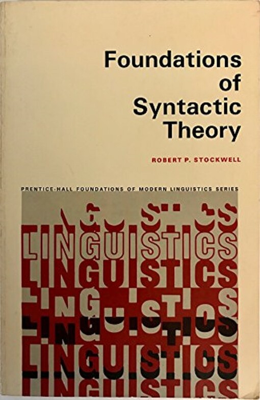 Foundations of syntactic theory