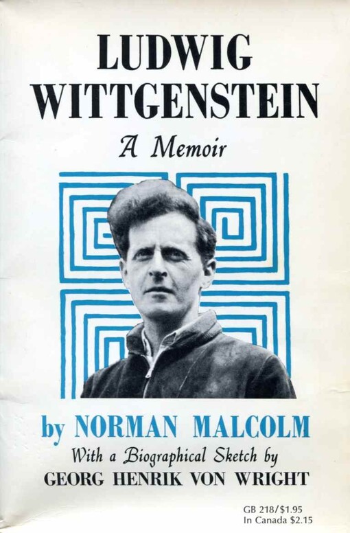 Ludwig Wittgenstein: A Memoir (Galaxy Books)