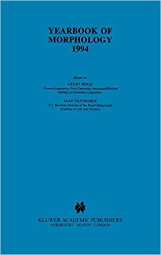 Yearbook of Morphology 1994: Theme: Mechanisms of Morphological Change
