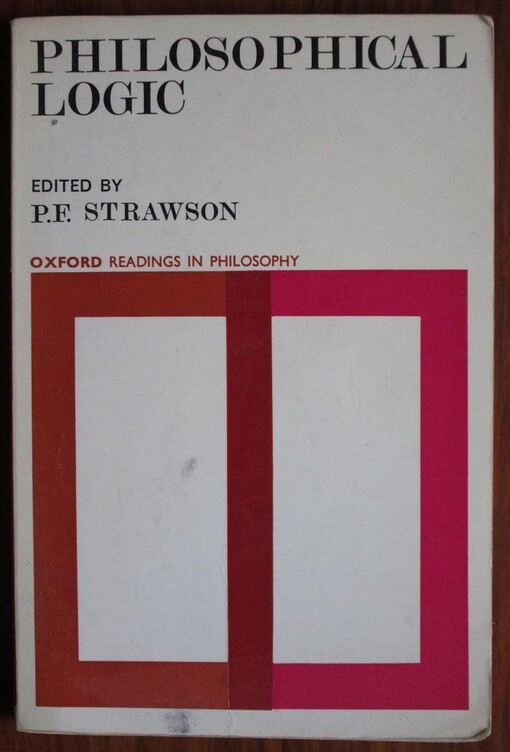 Philosophical Logic (Readings in Philosophy)