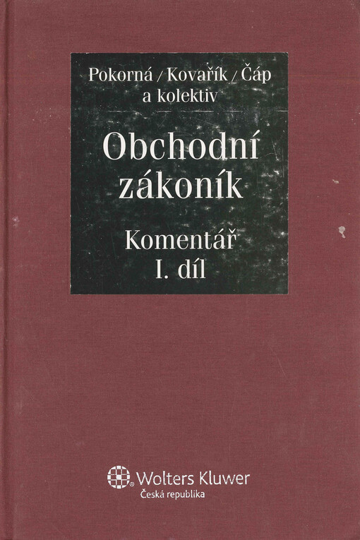 Obchodní zákoník: komentář
