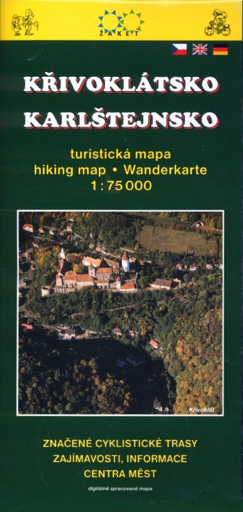 Křivoklátsko, Karlštejnsko turistická mapa 1:75 000