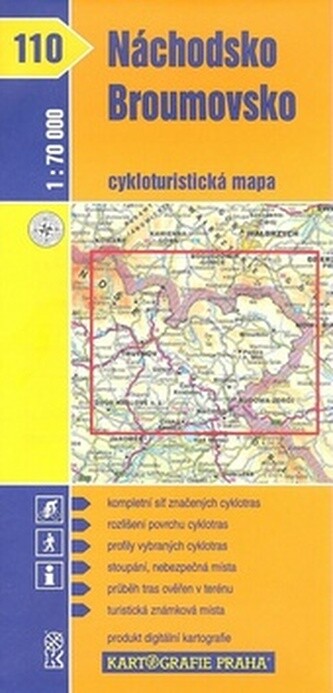 Náchodsko, Broumovsko cykloturistická mapa 1:70 000