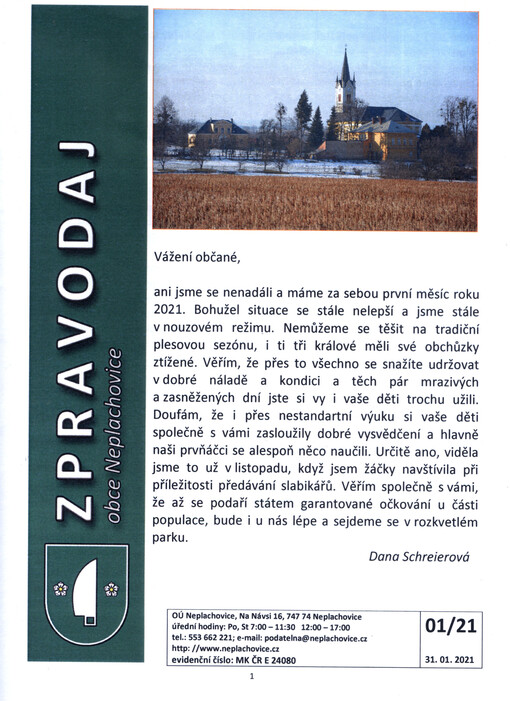 Zpravodaj obce Neplachovice