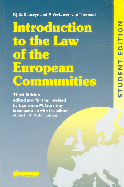 Introduction to the law of the European communities : from Maastricht to Amsterdam