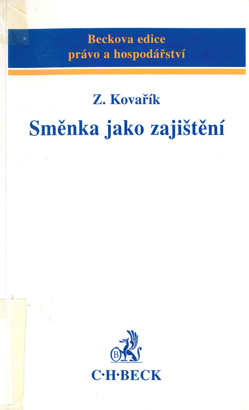 Směnka jako zajištění