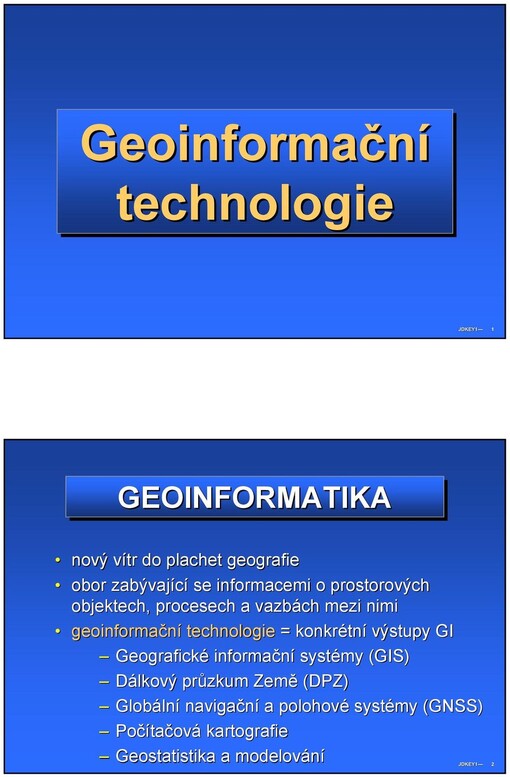 Geoinformační technologie