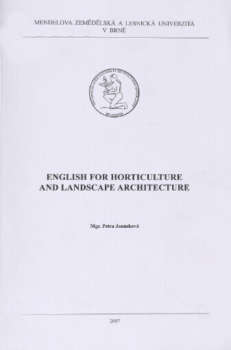 English for horticulture and landscape architecture