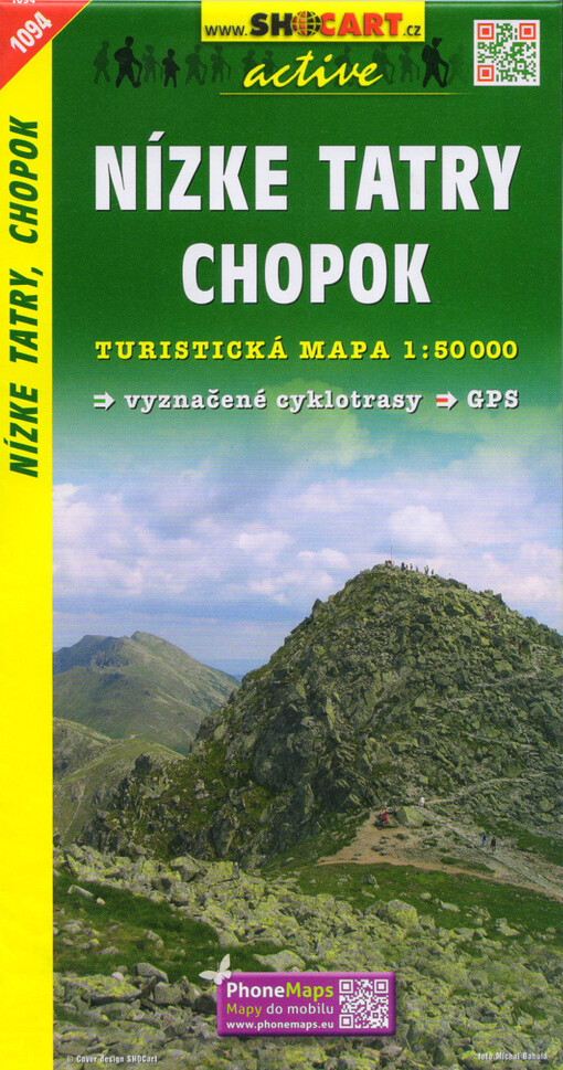 Nízke Tatry, Chopok turistická a cykloturistická mapa 1:50 000