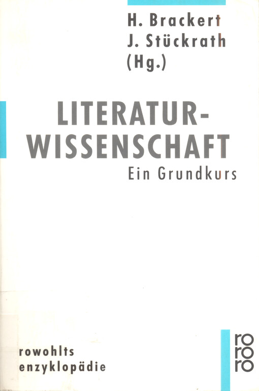 Literaturwissenschaft : ein Grundkurs