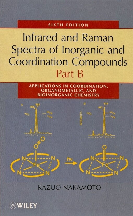 Infrared and Raman spectra of inorganic and coordination compounds. Part B, Applications in coordination, organometallic, and bioinorganic chemistry