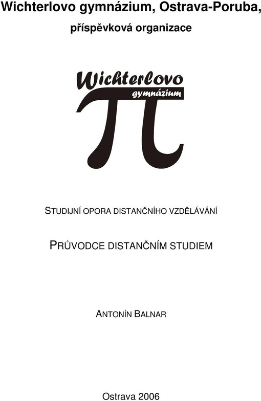 Průvodce distančním studiem