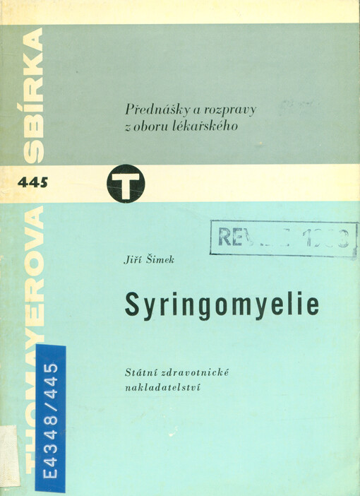 Syringomyelie : Klinická studie 