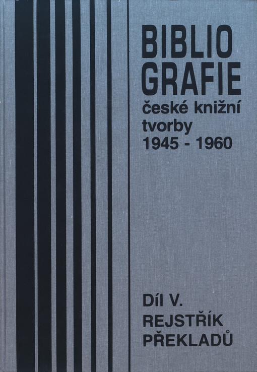 Bibliografie české knižní tvorby 1945-1960