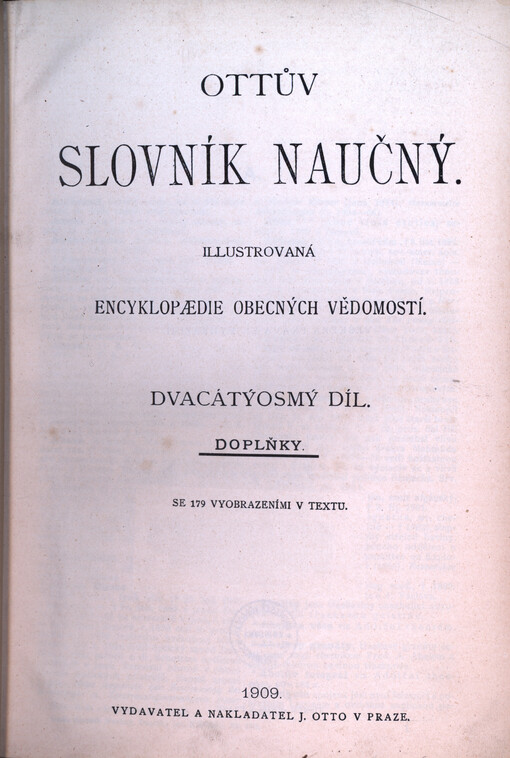 Ottův slovník naučný: illustrovaná encyklopaedie obecných vědomostí