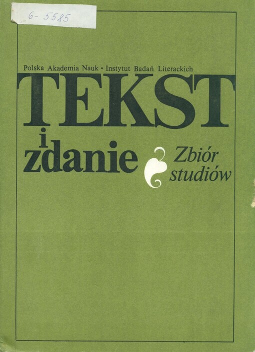 Tekst i zdanie