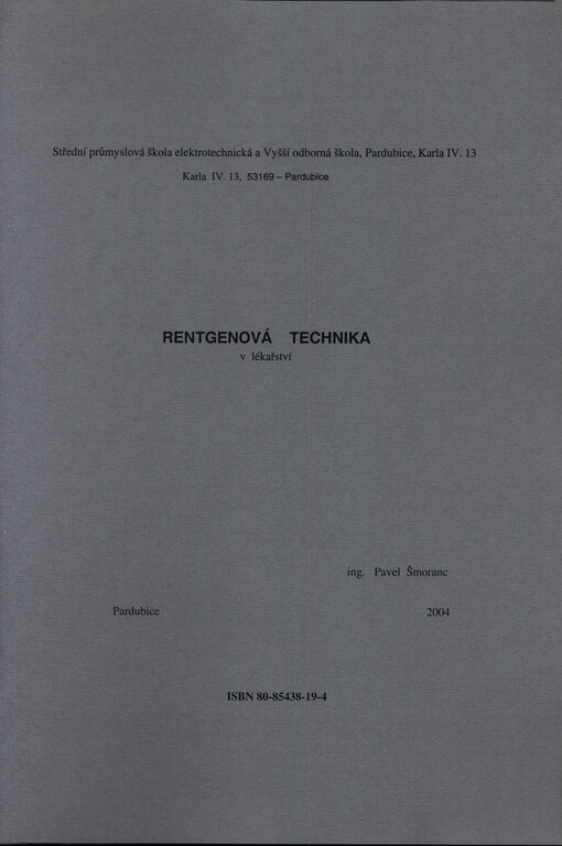 Rentgenová technika v lékařství