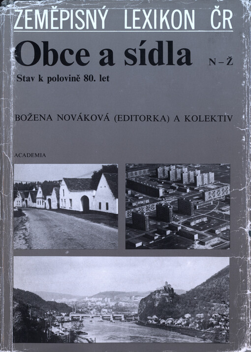 Obce a sídla, stav k polovině 80. let : N-Ž