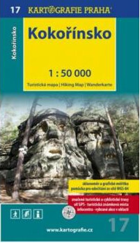 Kokořínsko turistická mapa 1:50 000