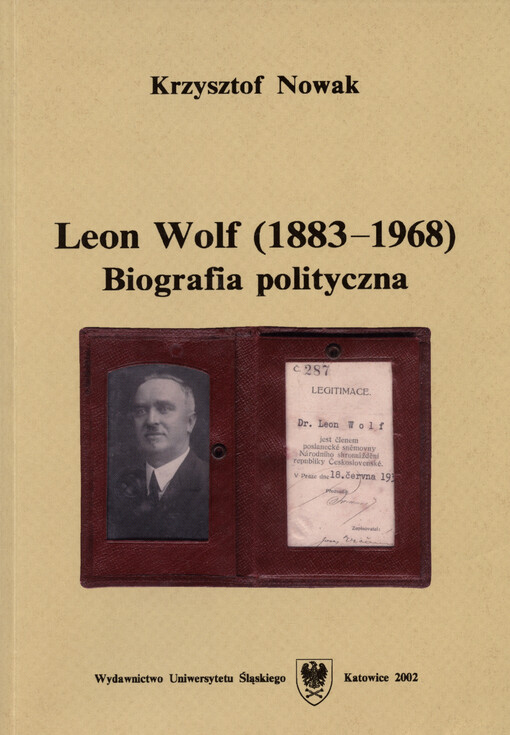 Leon Wolf (1883-1968) : biografia polityczna