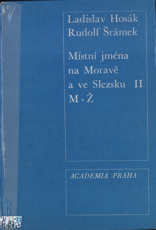 Místní jména na Moravě a ve Slezsku