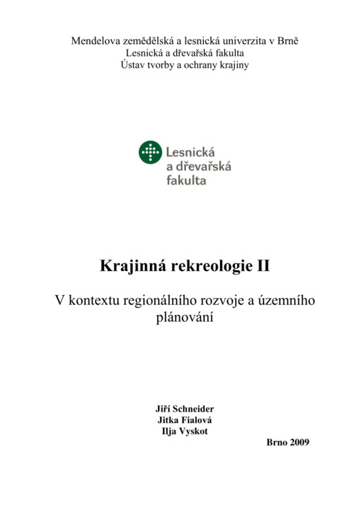 Krajinná rekreologie II