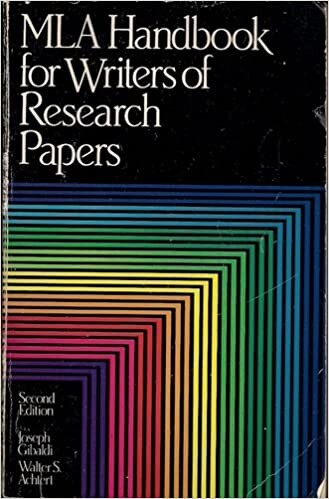 MLA handbook for writers of research papers