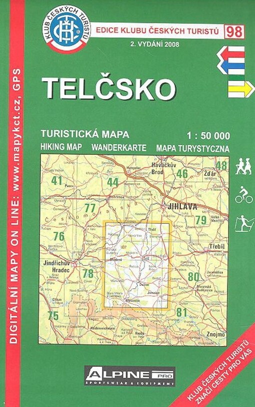 Telčsko turistická mapa 1:50 000