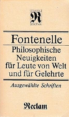 Philosophische Neuigkeiten für Leute von Welt und für Gelehrte