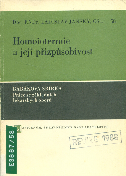 Homoiotermie a její přizpůsobivost