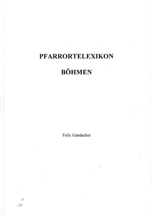 Pfarrortelexikon Böhmen