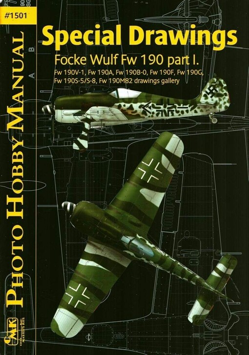 Special drawings Focke Wulf Fw 190. Part I., Fw 190V-1, Fw 190A, Fw 190B-0, Fw 190F, Fw 190G, Fw 190S-5/S-8, Fw 190M82 drawings gallery