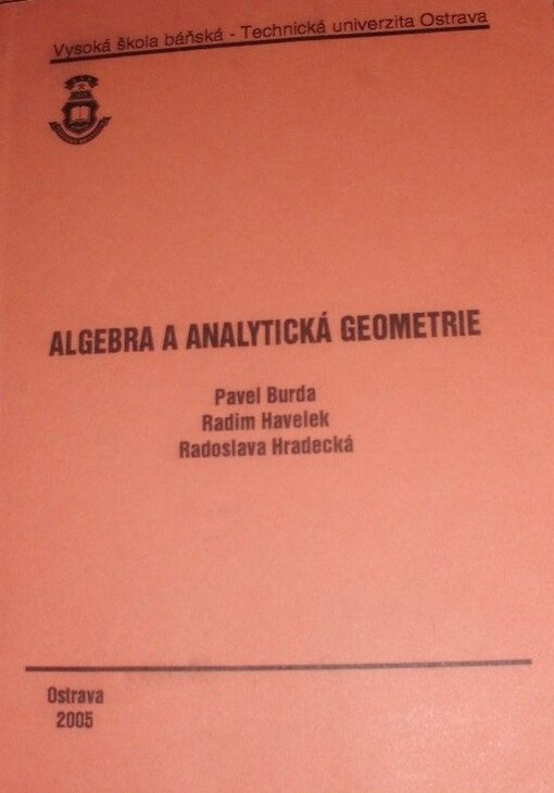 Algebra a analytická geometrie