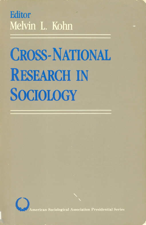 Cross-national research in sociology