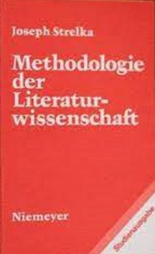 Methodologie der Literaturwissenschaft