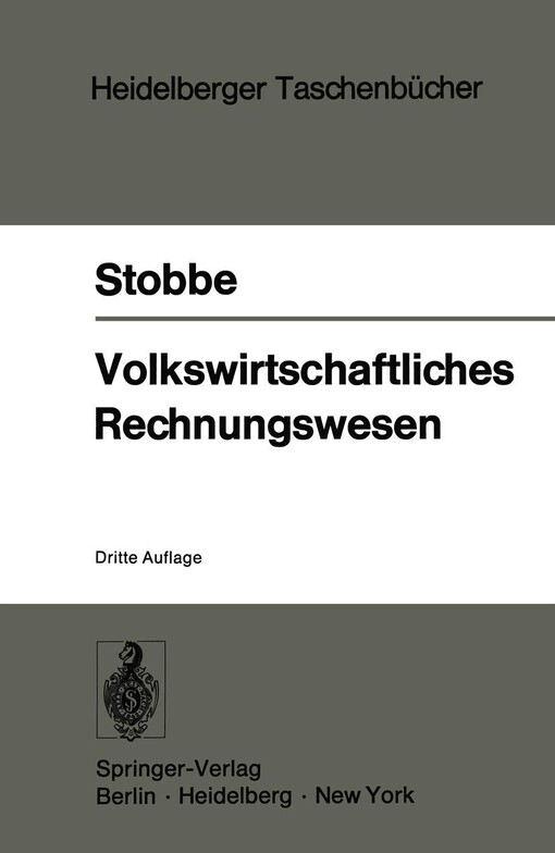 Volkswirtschaftliches Rechnungswesen (Heidelberger Taschenbücher) (German Edition)