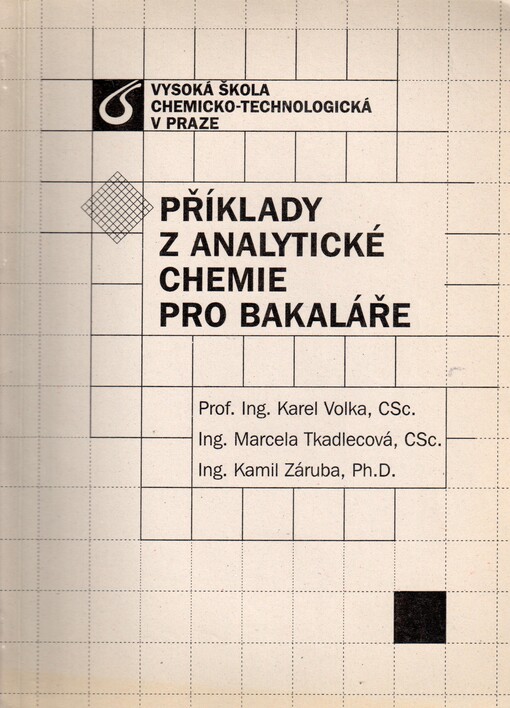 Příklady z analytické chemie pro bakaláře