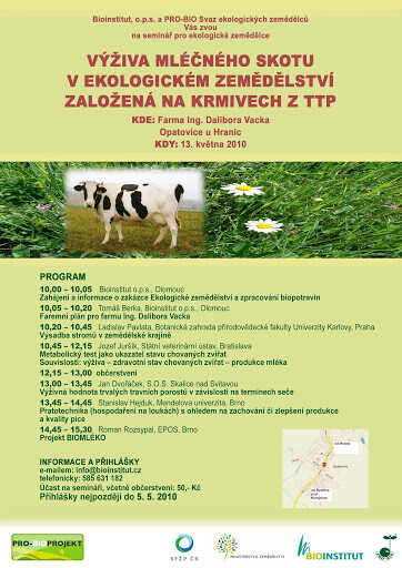 Výživa zvířat v ekologickém zemědělství