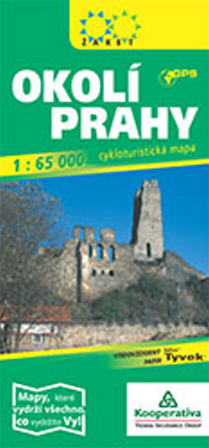 Okolí Prahy cykloturistická mapa 1:65 000