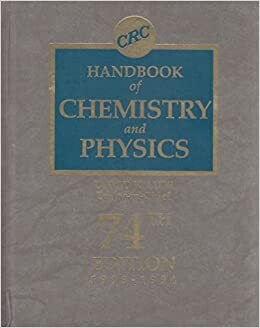 CRC Handbook of Chemistry and Physics : A Ready-Reference Book of Chemical and Physical Data