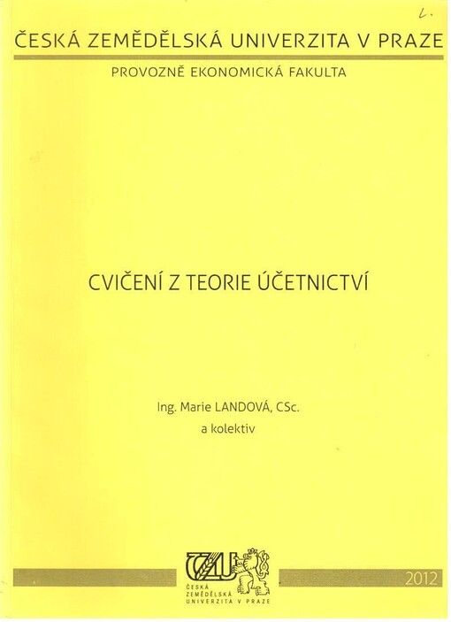 Cvičení z teorie účetnictví