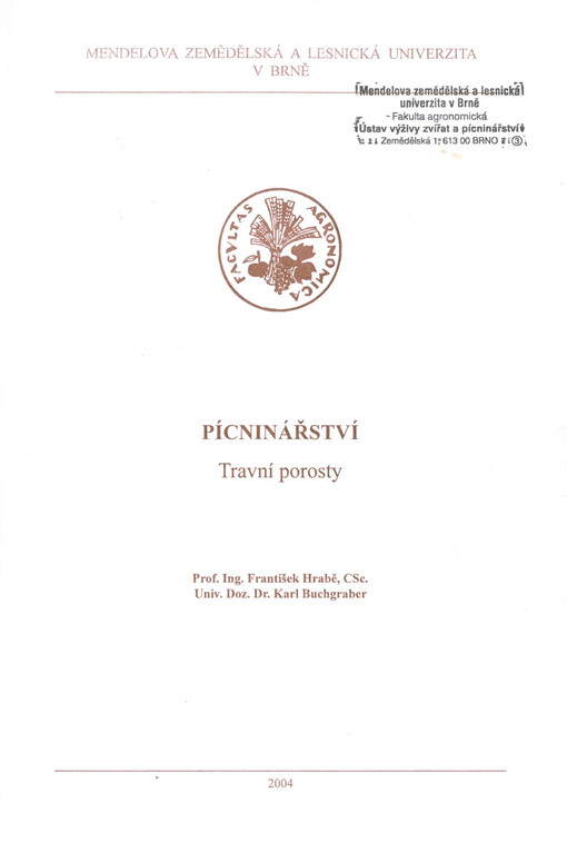 Pícninářství: travní porosty