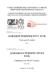 Agrární perspektivy XVII. : výzvy pro 21. století : sborník prací z mezinárodní vědecké konference = Agrarian perspectives XVII. : challenges for the 21st century : collection of papers of international scientific conference : Praha, 16.-17. září 2008. Dí
